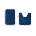 thumbnail image 5 of Yafa Home Fashion Blue Memory Foam Bath Rug Set, 17" x 32" + 20" x 20", Non-Slip (2 Count), 5 of 6