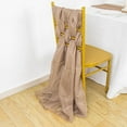 thumbnail image 2 of BalsaCircle 5 Taupe Extra Premium Chiffon Chair Sashes Bows Ties Ceremony, 2 of 5