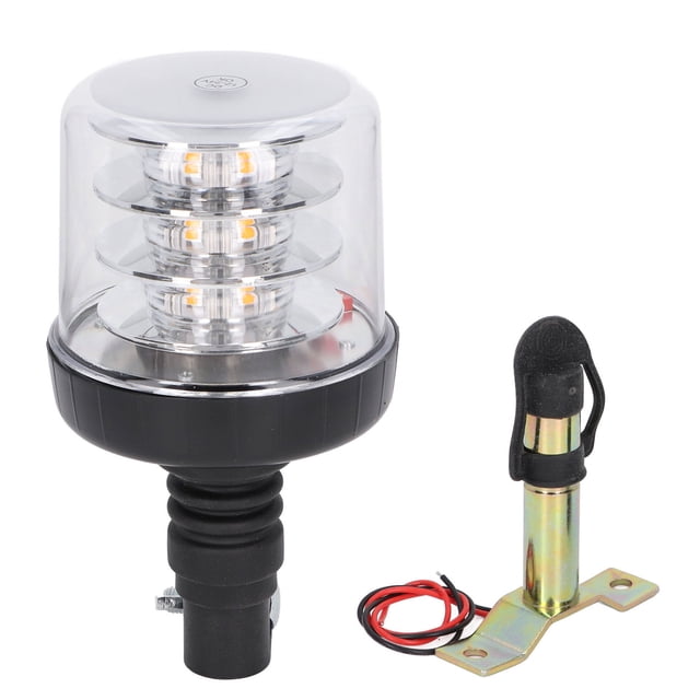 LED Warning Lamp, Power Off Memory LED Rotating Light DC12-24V for Construction Site