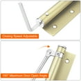 thumbnail image 3 of Uxcell 195mm Stainless Steel Automatic Safety Spring Door Closer, Champagne Gold, 3 of 5