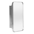 thumbnail image 4 of SogesPower 24"*16" Ironmongery Frame Wall Mount Mirror Bathroom Medicine Cabinet- Silver, 4 of 8