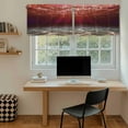 thumbnail image 5 of Red Ocean Waves Tier Curtains 24 Inch Length, Summer Beach Coastal Abstract Cafe Short Curtains for Bathroom Over Sink, Small Kitchen Curtain Light Filtering Tiered Drapes 2 Panels 27.5"Wx24"L, 5 of 8