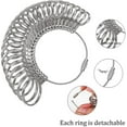 thumbnail image 5 of Ring Sizer Measuring Tool,aluminum Ring Mandrel And Finger Gauges (metal Ring Sizer Tool Set), 5 of 5