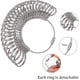 thumbnail image 5 of Herramienta de medición de calibre de anillo, mandril de anillo de aluminio y medidores de dedo (juego de herramientas de medición de anillo de metal), 5 of 5