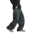 thumbnail image 3 of Mrmall Baggy Vintage Jeans for Men Wide Leg Jeans Y2K Hip Hop Skater Streetwear Denim Jeans, 3 of 6