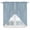 Blue White, variant on Swag Valance Curtains for Windows, Vintage Sky Blue Light Filtering Kitchen Curtains, Farmhouse Retro Solid Color Linen Texture Window Treatment Valances for Living Room, 28x36 - 2 PCS