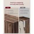 thumbnail image 7 of VASAGLE CUSTOS Collection - Bookshelf, 6-Tier Bookcase, Book Shelf, Open Storage Shelf, for Living Room, Home Office, Dining Room, Natural Walnut, 7 of 7