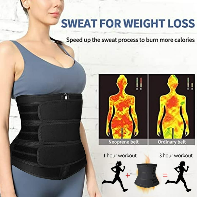Women s waist trainer 3 straps hip control training Corset sauna belt body beauty Shapewear sports waist protection Walmart