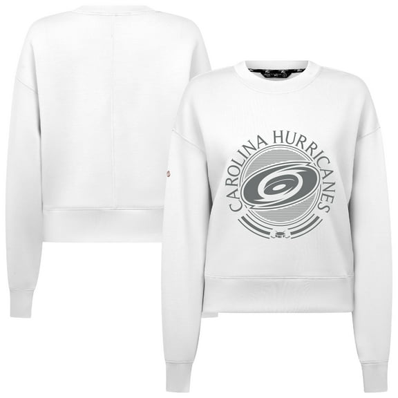 Women's Levelwear White Carolina Hurricanes Slate & Snow Sponge Tri-Blend Sweatshirt