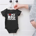 thumbnail image 5 of I Love My Big Cousin Cute Family Romper Boys or Girls Infant Baby Brisco Brands NB, 5 of 6