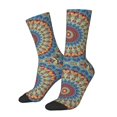 thumbnail image 1 of Fotbe Round Mandala Calcetas Largas con Estampado para Hombre y Mujer – Calcetas de Compresión Transpirables y Elásticas, Viajar y Uso Diario Talla 5-11, 1 of 6