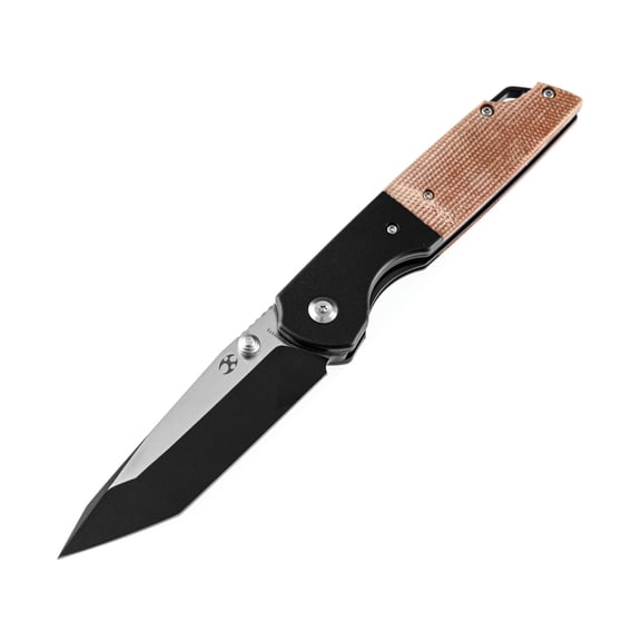Kansept Knives Warrior Linerlock Brn Micarta D2