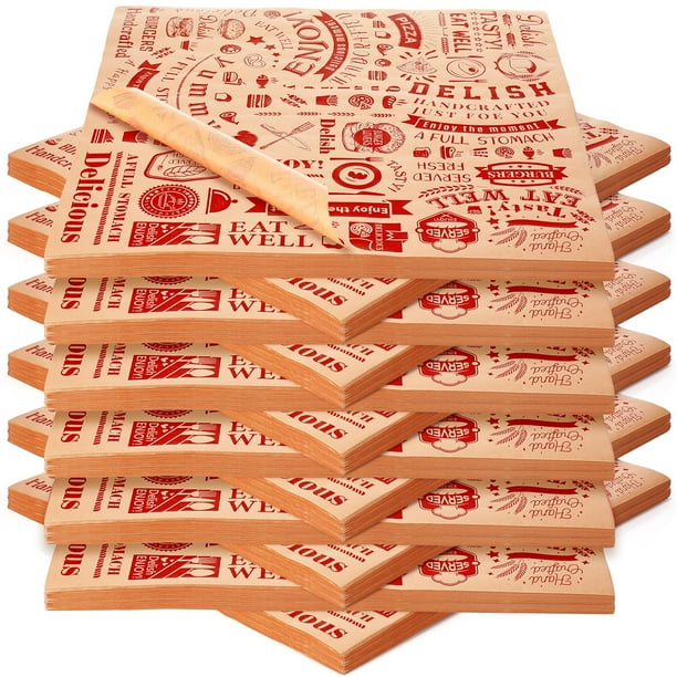 Hojas de papel encerado Outus 1000 unidades, 30 x 30 cm, resistentes a la grasa