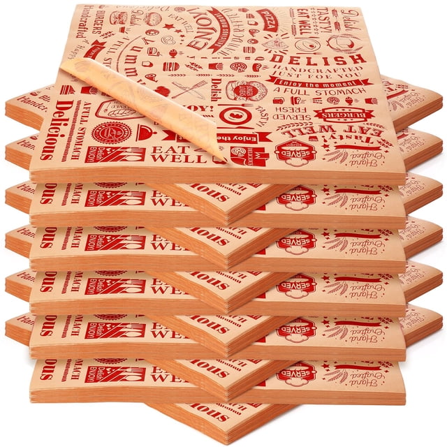 Hojas de papel encerado Outus 1000 unidades, 30 x 30 cm, resistentes a la grasa