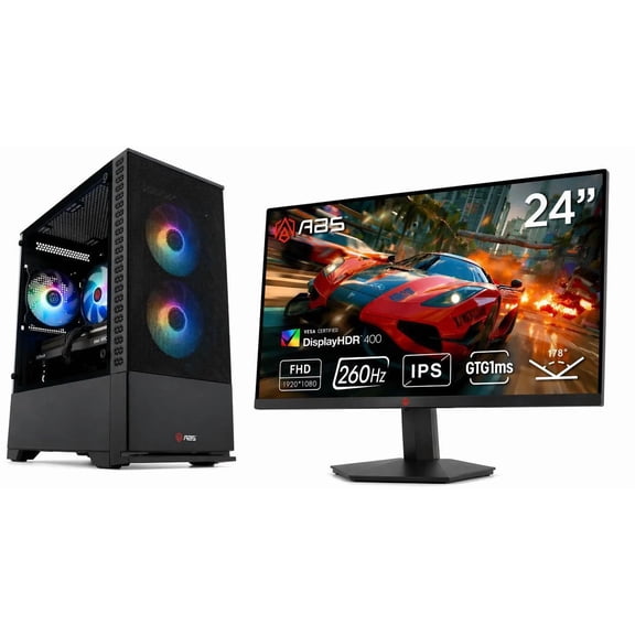 ABS Cyclone Aqua Gaming PC - Windows 11 - Intel Core 5 120 - Arc A580 8GB - 16GB DDR4 3200 - 1TB M.2 SSD