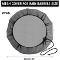 thumbnail image 2 of Cubierta de red versátil para barril de lluvia, diseño ecológico estético, malla fina que bloquea hojas y escombros, reutilizable y fácil de instalar, esencial para la recolección de agua en jardines, 2 of 5