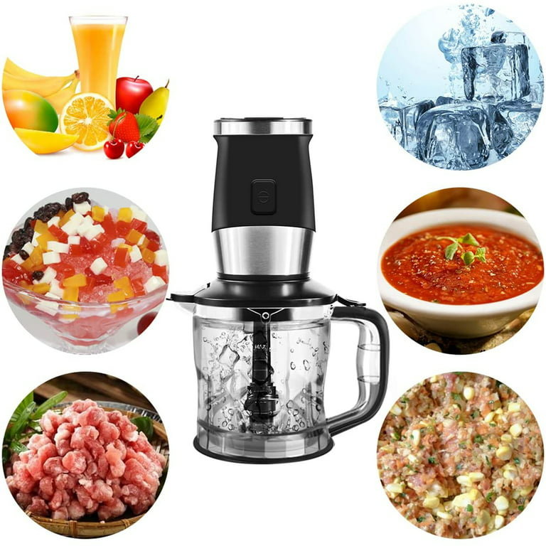 4 in 1 Food Processor Blender Combo for Kitchen 3 Cups 61oz  Multi-functional Professional Countertop Blenders Soybean Milk Maker for  Shakes and