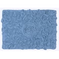 thumbnail image 2 of Home Weavers Modesto Collection 100% Cotton Tufted Bath Rugs, Extra Soft and Absorbent Bath Rugs, Non-Slip Bath Mats, Machine Washable, Bath Mats for Bathroom Floor, 17"x24" Rectangle, Sky Blue, 2 of 4
