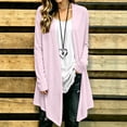 thumbnail image 2 of Fall Fashion Must Haves For Women Solid Linen-cotton Cardigan Casual Long Sleeve Open Front Fall/Winter Jacket Outwear, 2 of 9