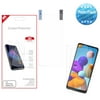 For Samsung Galaxy A21 Screen Protector, by Insten 2-Pack Clear Screen Protector LCD Film Guard Shield compatible with Samsung Galaxy A21