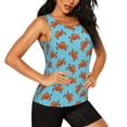thumbnail image 2 of Lsque Turtle Printed Workout Tank Tops for Women, Athletic Sports Tank Tops, Compression Sleeveless Dry Fit Shirts,Sleeveless Yoga Shirt-XX-Large, 2 of 9