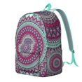 thumbnail image 3 of Ethnic Mandala Backpack, Durable School Bag Featuring Traditional Geometric and Floral Designs, 3 of 5