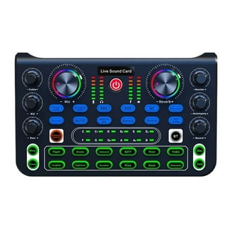F999 Sound Card Audio Mixer Live Sound Card Voice Changer Mixing