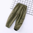 thumbnail image 6 of Boys Cargo Joggers Pants 2 Pack Elastic Waist Jogging Hiking Trousers Kids School Uniform Sweatpants 2-3T, 6 of 7