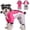 Rose Red, variant on Dog Winter Coat, Fullbody Cover Jacket Warm Fleece Dog Snowsuit with Harness Built in, Waterproof Windproof Puppy Puffer Onesie, 4-Legged Reflective Dogs Vest Turtleneck Cold Weather Coat