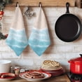 thumbnail image 6 of Blue Waves Coastal Kitchen Towels Set of 4, Summer Beach Ocean Seaside Absorbent Dish Towels for Kitchen, Microfiber Hand Towel, Quick Drying Tea Towel for Cleaning Decorative Dishcloths, 6 of 7