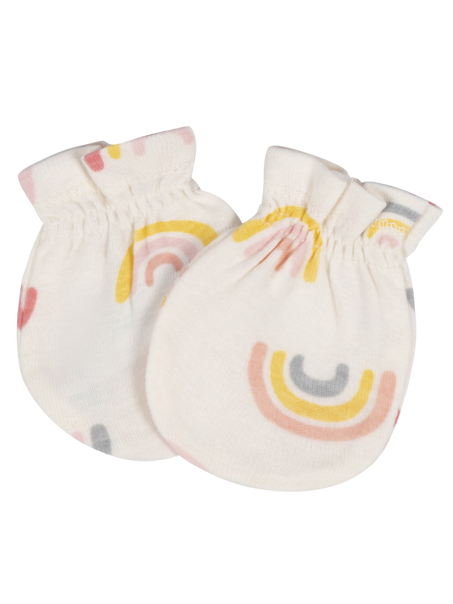 Gerber Baby Girl No Scratch Mittens & Caps Set, 8-Piece (Newborn - 0/3M)