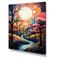 thumbnail image 2 of Designart "River curious Thorugh Forest Landscape I" Landscape & Nature Wall Art Print, 2 of 5