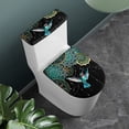 thumbnail image 2 of Yuyamidu Hummingbird Toilet Seat Covers with Elastic Edge Boho Flower Blossom Toilet Lid Covers Fashion Toilet Tank Lid Cover Decor 2 Pieces Bathroom Accessories Set, 2 of 7