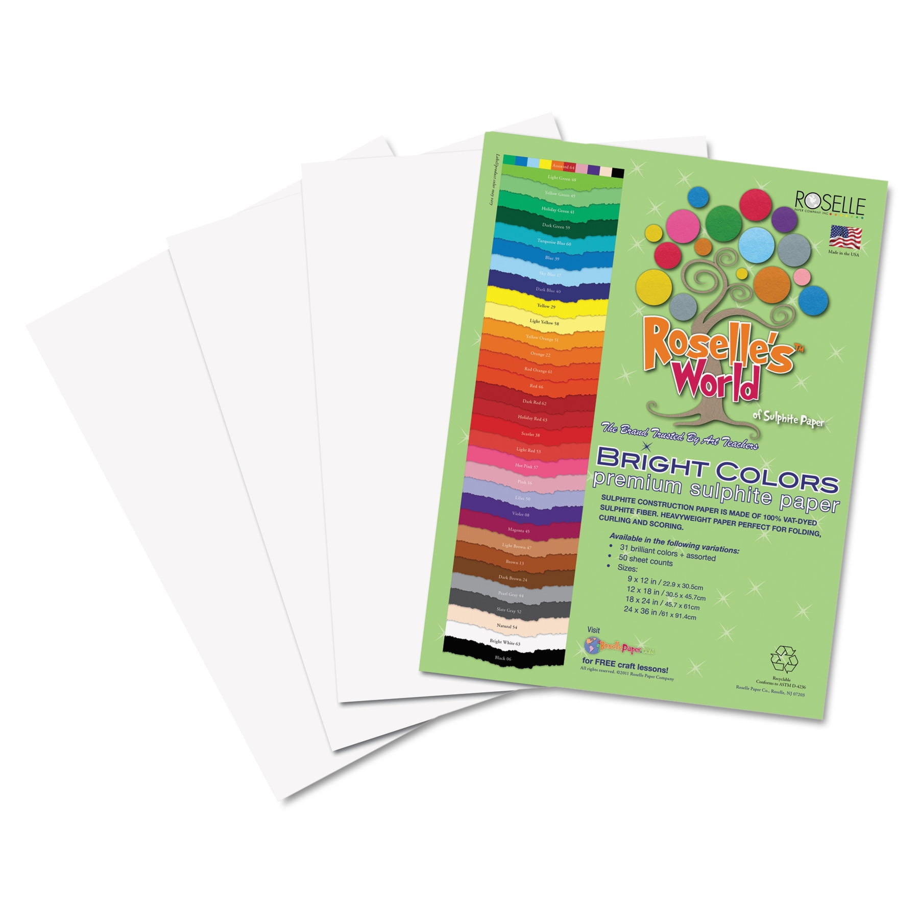 Rlp 76303 Premium Sulphite Construction Paper, 76 lbs. , 18 x 24