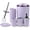 Purple, variant on Bathroom Accessories Set 6 Piece Bath Ensemble Includes Soap Dispenser, Toothbrush Holder, Toothbrush Cup, Soap Dish for Decorative Countertop and Housewarming Gift (Light grey-6pcs)