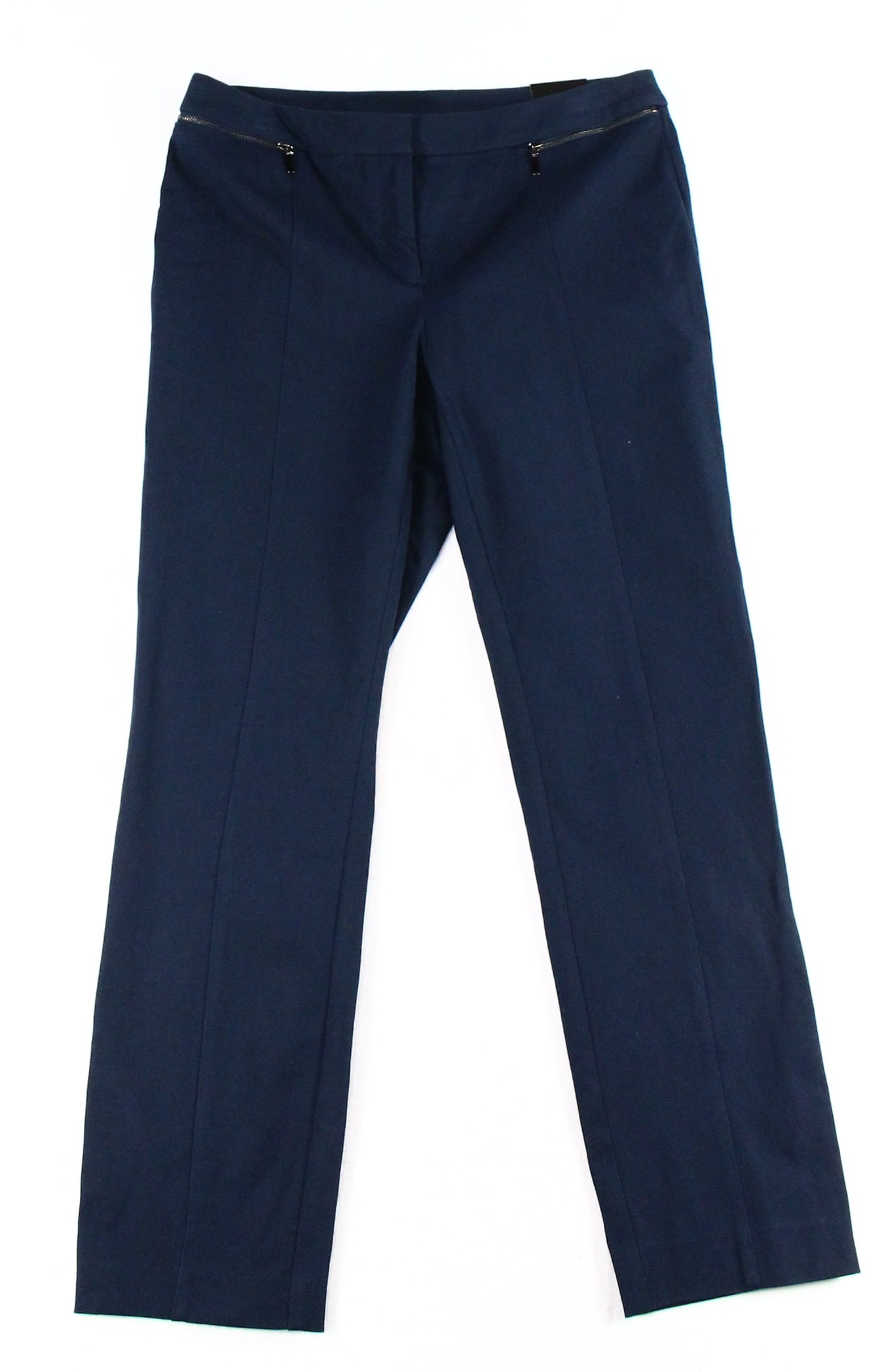 Alfani - Alfani NEW Modern Navy Blue Women Size 8S Slim-Leg Dress ...