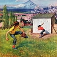 thumbnail image 7 of Marmont Hill Oregon Baseball by John Clymer Painting Print on Canvas, 7 of 7