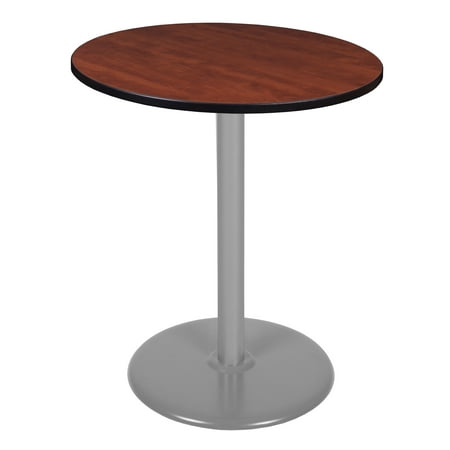 

Via Cafe High 36 Round Platter Base Table- Cherry/Grey