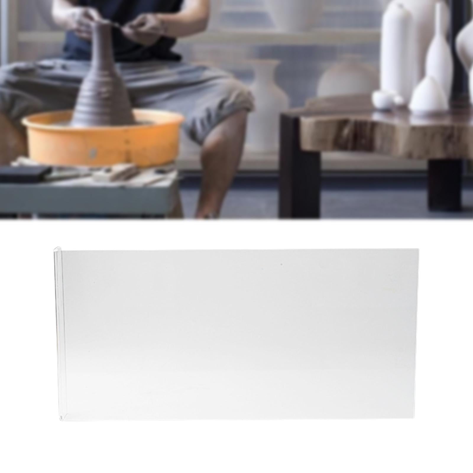 Milageto Acrylic Baffle Pottery Tool Board Handmade Plaster Clay Modelling Accessories L Quantity 1