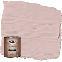 Glidden Fundamentals Tea Time / Pink Flat Exterior Paint, 1 Quart