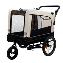Hot Sale Extra Large 2-in-1 Pet Bike Trailer & Push Cart – Detachable for Biking/Walking, Holds Up to 88 lbs, All-Terrain Wheels