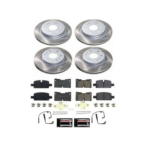 Front and Rear Brake Pad and Rotor Kit - Compatible with 2021 - 2024 Chevy Suburban 2022 2023