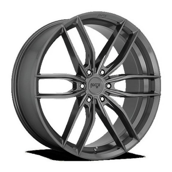 Niche 1PC Aluminum Rim M204 VOSSO 20X9in Matte Anthracite Finish, M204209089 20