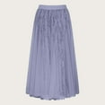 thumbnail image 4 of Sequin Skirt Elastic High Waisted A-Line Sparkle Pleated Skirts Color:Grey Size:S, 4 of 7