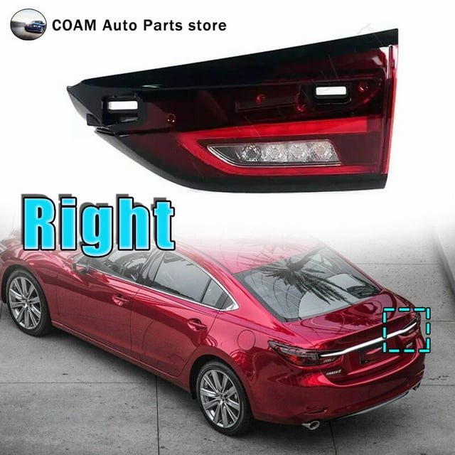 Right LED rear bumper inner taillight assembly for Mazda 6 Atenza 2019-2022-