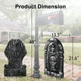 thumbnail image 5 of iHomeGarden 4 Pack 14'' X 22'' Halloween Foam Rip Graveyard Tombstones XL-Size Yard Decorations, 5 of 7