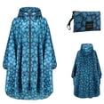 thumbnail image 2 of Forme a mujer la capa de la chaqueta de la lluvia que imprime con capucha para los adultos con las tapas de los bolsillos Fridja  BV0+1891, 2 of 5