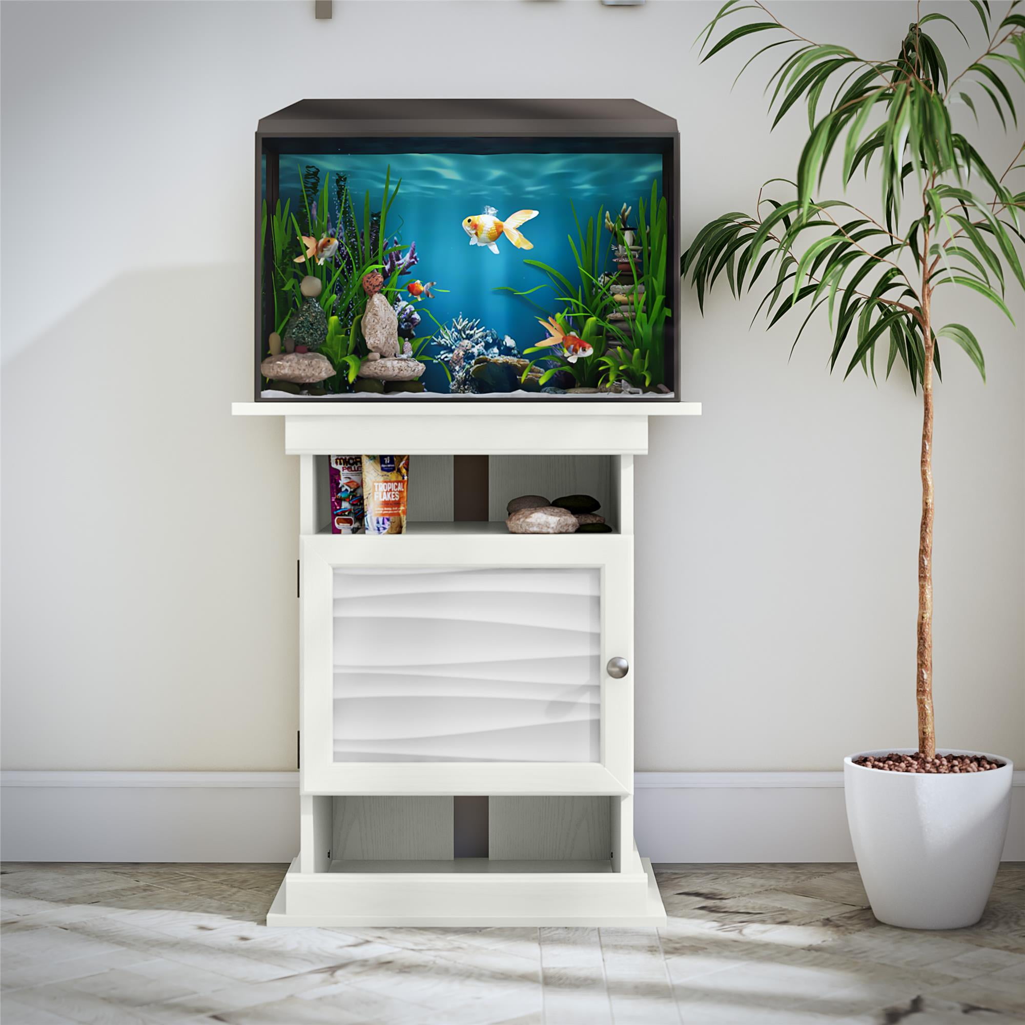 Flipper by Ollie & Hutch Flipper™ 10/20 Gallon Aquarium Stand, White