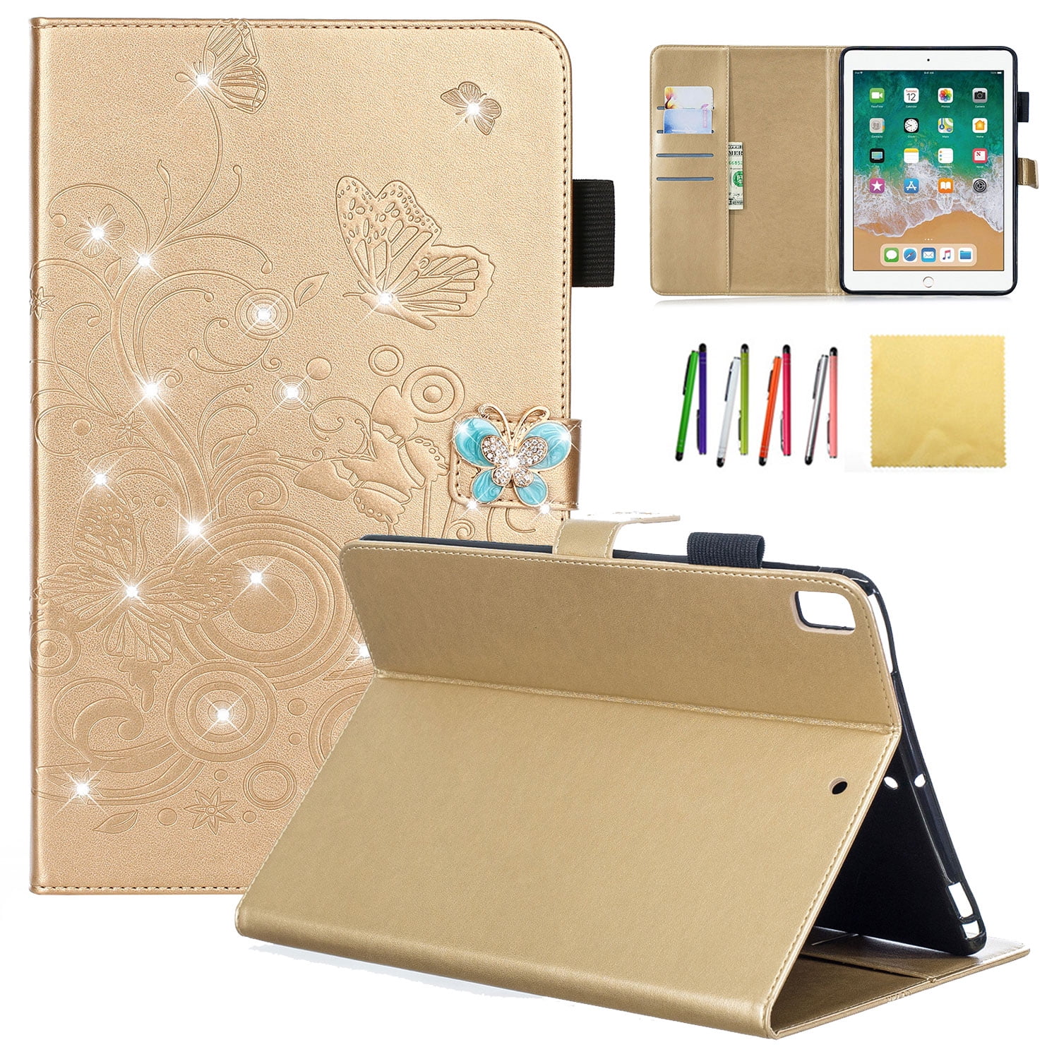 iPad 9.7 2018 &2017 Case, iPad Pro 9.7/ iPad Air 1 2 Wallet Cover