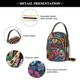 thumbnail image 4 of FORMRS Crossbody Bag for Women Quilted Travel Shoulder Cell Phone Purse with Chain Strap Handbag, Vibrant Flowers Pattern, 4 of 7